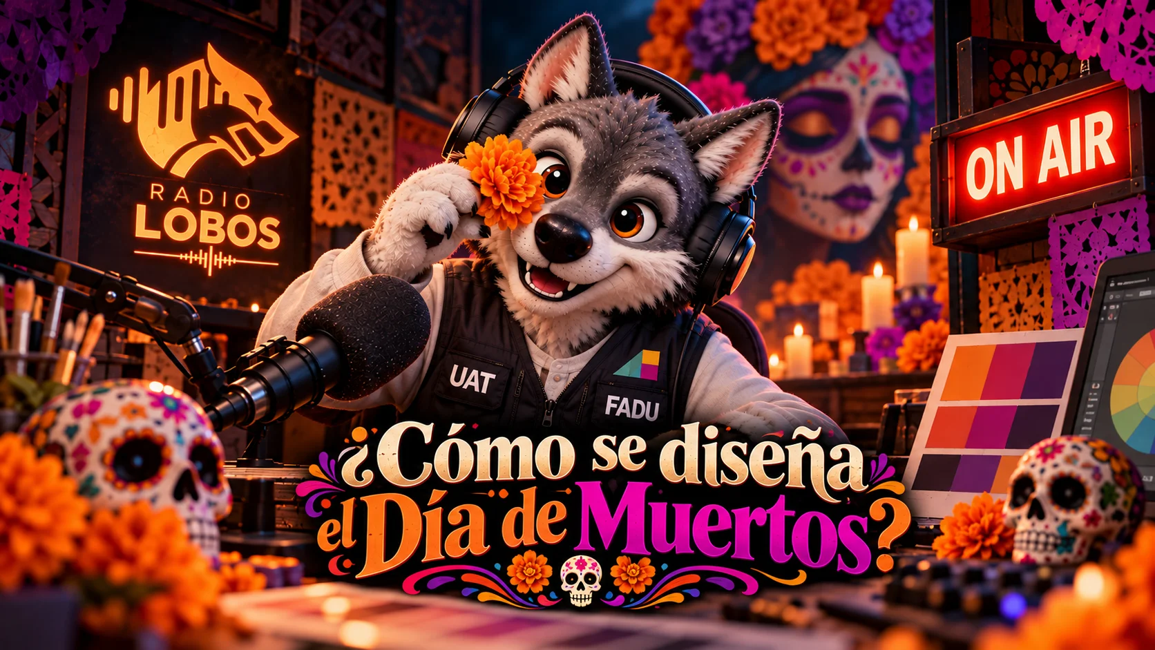 ¿Cómo se diseña el día de muertos?