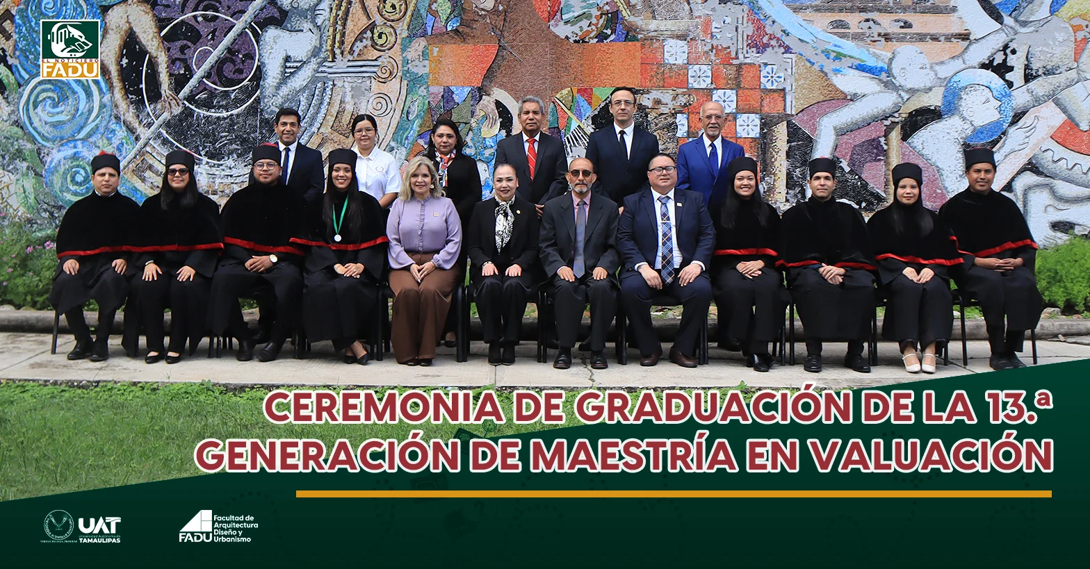 Ceremonia de graduación de la 13.ª generación de maestría en valuación