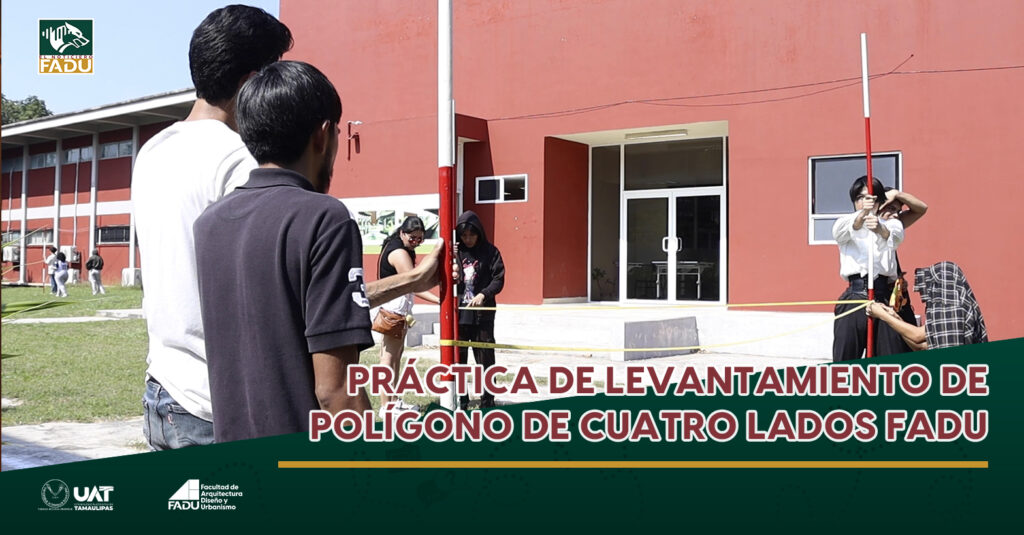 Práctica de levantamiento de polígono de cuatro lados